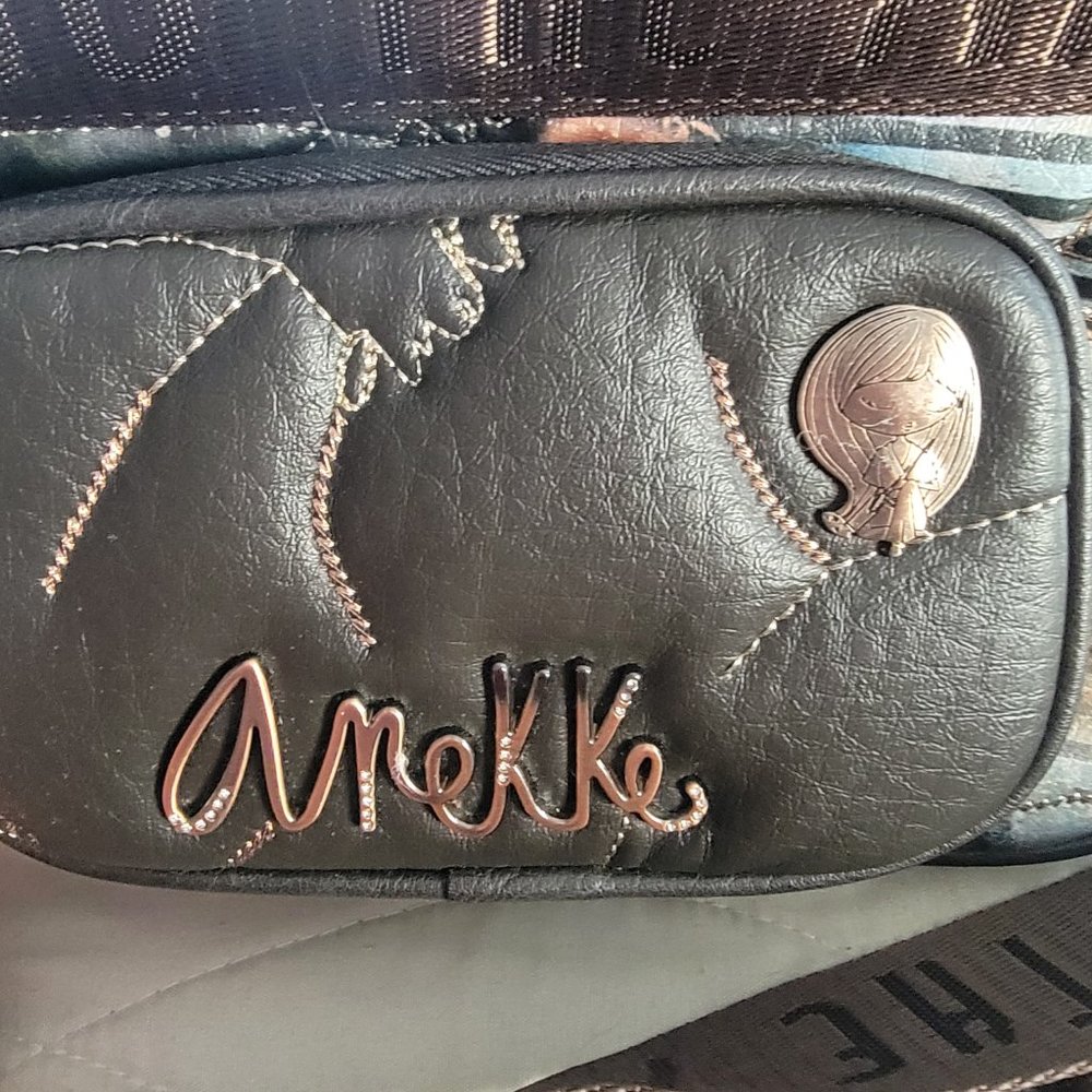 Anekke Artistic Brown and Black Crossbody Bag - Picture 8 of 11